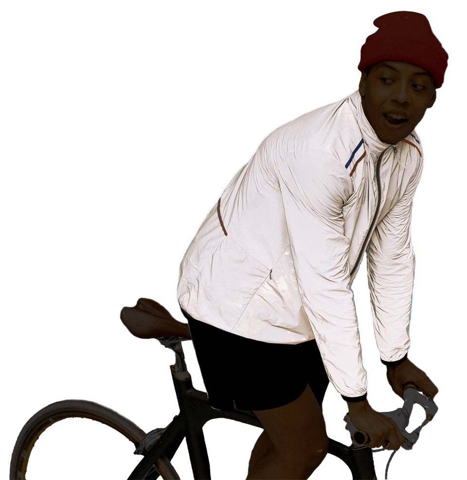 Gilet réfléchissant vélo Go Fluo Darkchamp : le gilet vélo design