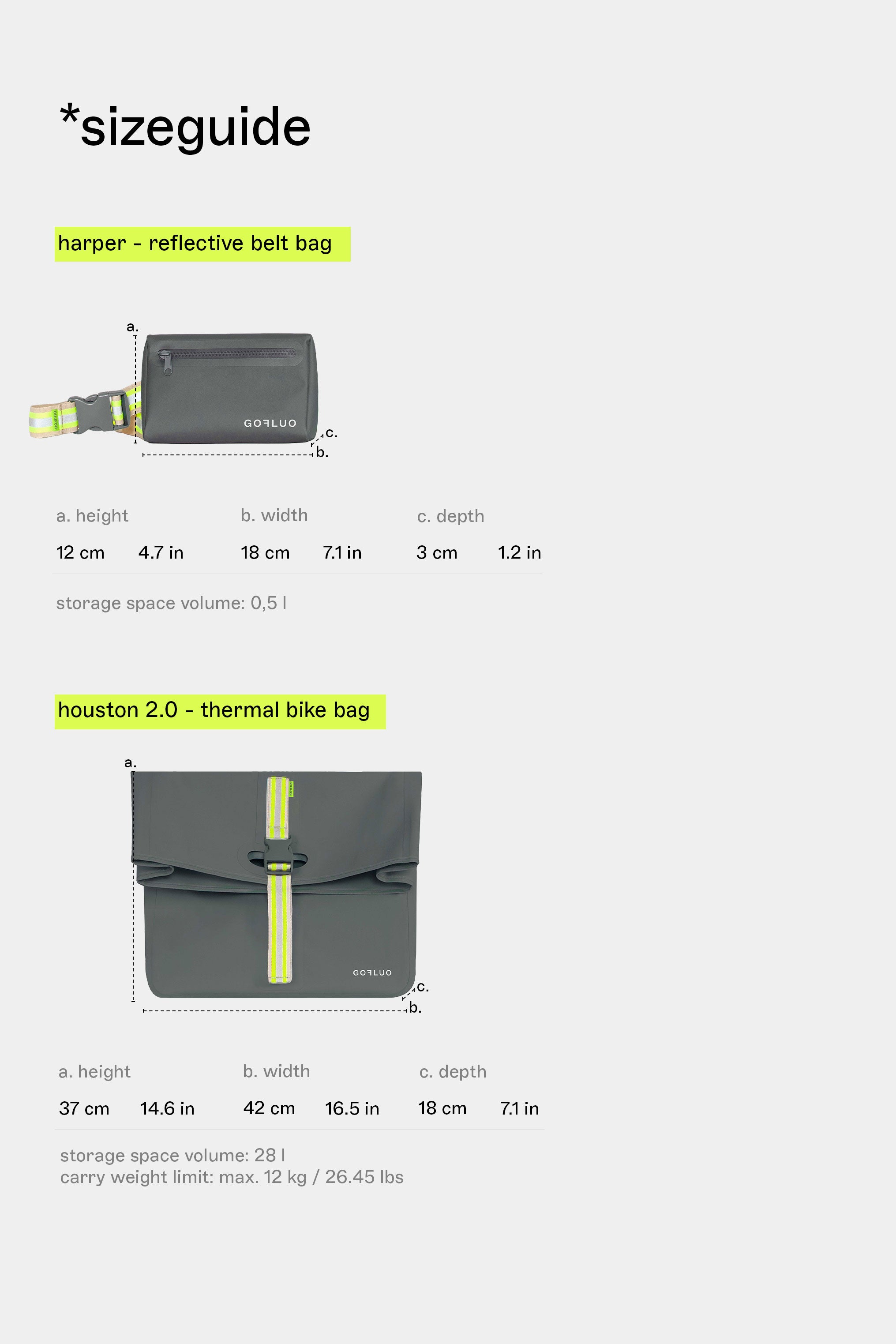 the "grey bike bags" set