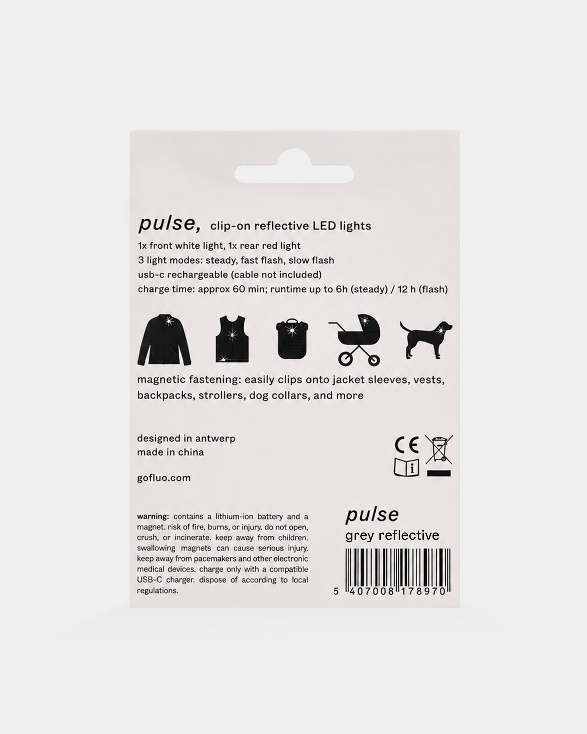 Pulse | Grey reflective