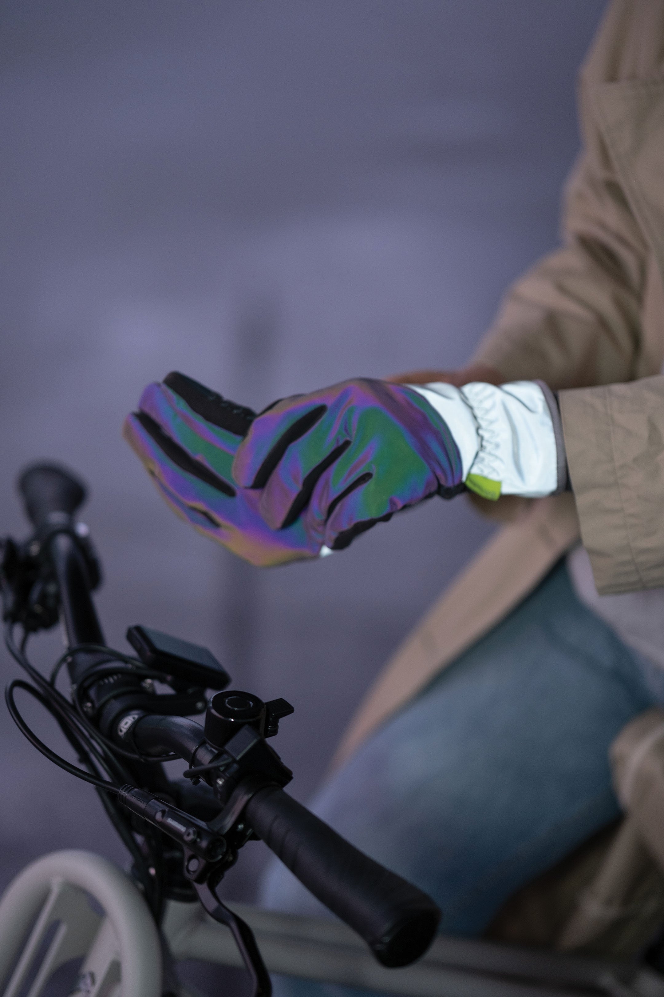 handschuhe mit reflektor Stella | grau reflektierend galaxy handschuhe